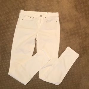 Vince white skinny jeans